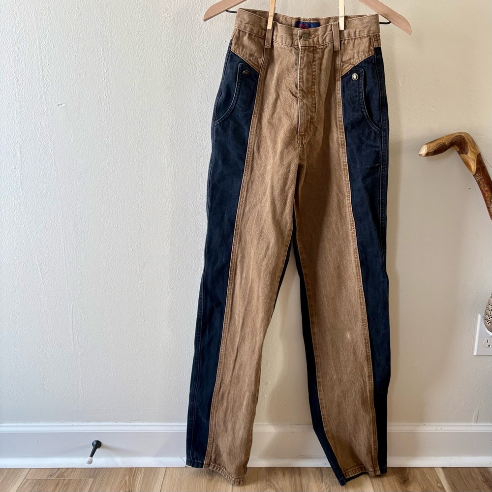 Panhandle Slim Tan and Black Jeans
